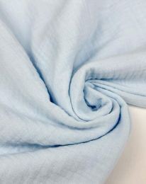 Ткань муслин однотонный светло-голубой