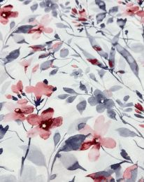 Ткань плательная вискоза "Медея" принт d11 лососевый