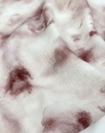 Ткань плательная вискоза "Медея" принт d13 пыльная роза