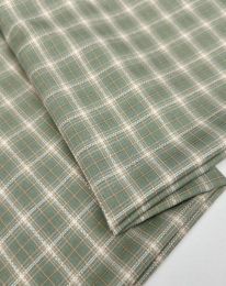Ткань клетка костюмная "Севиль" d 2105 полынь светлая