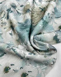 Ткань энар "Бабус" d6 бирюзово-зеленый