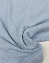 Ткань трикотаж пижамный голубой