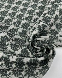 Ткань шифон принт d 4 тёмно-зелёный