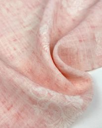 Ткань органза принт d3 персик