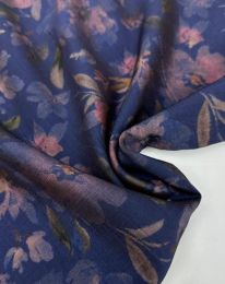 Ткань сатин матовый "Марокко" d 3 темно-синий