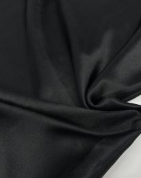 Ткань атлас сатин стретч черный