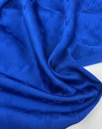 Ткань шелк жаккард "Лапка" d 1/ d 2/ d 3 электрик