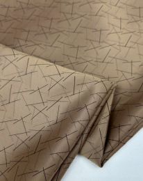 Ткань подклада "Штрихи" бежевый