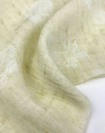 Ткань органза принт d3 выбеленная олива