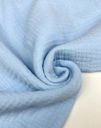 Ткань муслин однотонный голубой