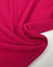 Ткань трикотаж в рубчик фуксия