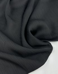 Ткань рифленый шелк "Аниса" черный