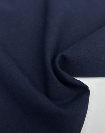 Ткань лен не стретч темно-синий