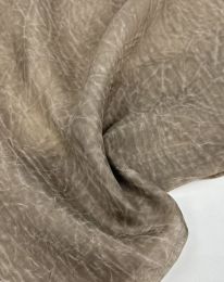 Ткань органза принт d1 табачный