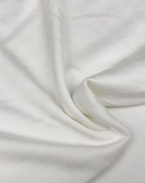 Ткань штапель-шёлк однотонный молочный/ivory