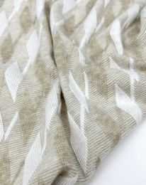 Ткань трикотаж жаккард d 1 кофе с молоком