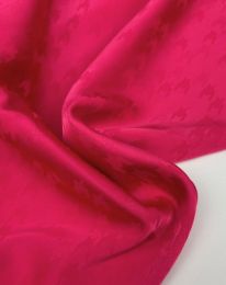 Ткань шелк жаккард "Лапка" d 1/ d 2/ d 3 малиновый