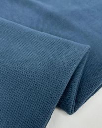 Ткань трикотаж "Чарли" дымчатый синий