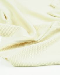 Ткань трикотаж в рубчик 2805/2899 кремовый