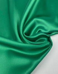 Ткань атлас сатин стретч зеленый