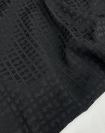 Ткань шелк жаккард "Шарм" D2 черный