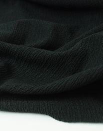 Ткань фукра стретч черный