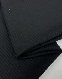 Ткань трикотаж "лапша" d 1 черный