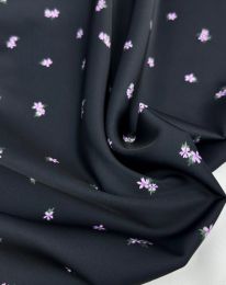 Ткань шелк принт d14 черный