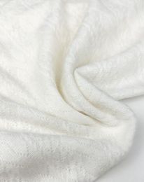 Ткань трикотаж вязаный жаккард d 1 молочный/ivory