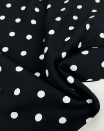 Ткань штапель принт D19 черный