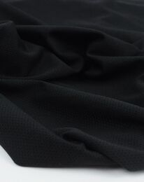 Ткань подкладочная трикотажная перфорированная черный