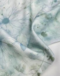 Ткань энар "Бабус" d2 выбеленный голубой