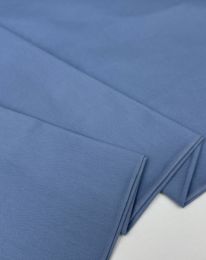 Ткань поплин стретч серо-голубой