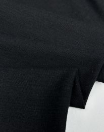 Ткань лен не стретч 55074 черный