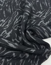 Ткань цея меланж принт d1 черный