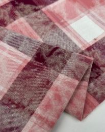 Ткань клетка костюмная d 25 цветущий георгин