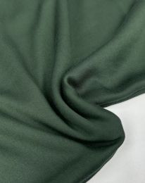 Ткань штапель-шёлк однотонный темный хаки