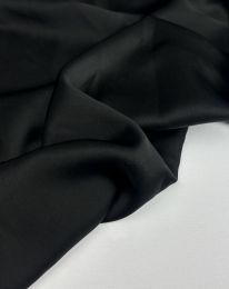 Ткань сатин двусторонний "Камелия" черный