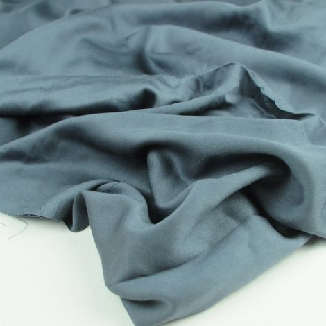 Ткань штапель-шёлк однотонный темно-серый