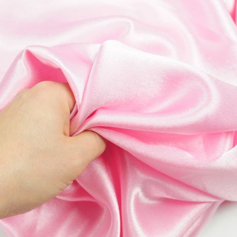 Ткань креп сатин розовый