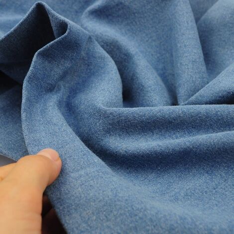 Ткань джинс стретч плотный светло-голубой