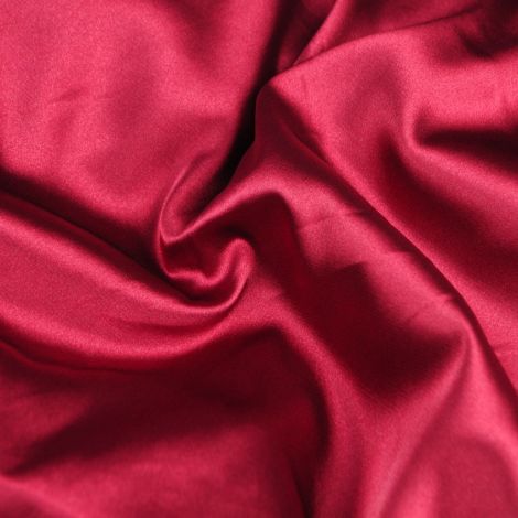 Ткань атлас сатин стретч (2022) бордовый