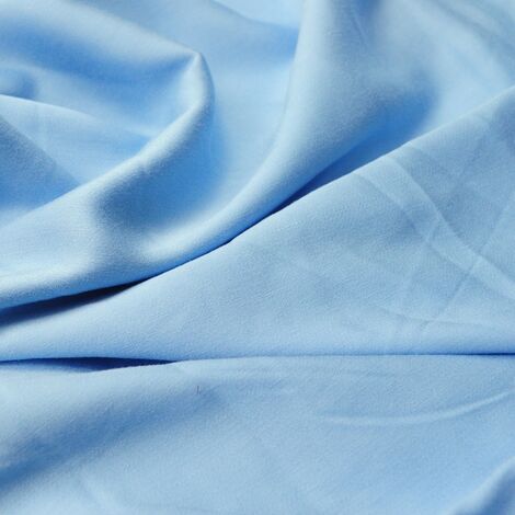 Ткань штапель-шёлк светло-голубой
