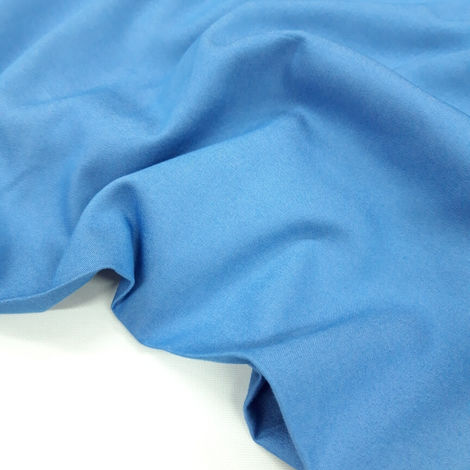 Ткань джинс тенсел однотонный голубой яркий