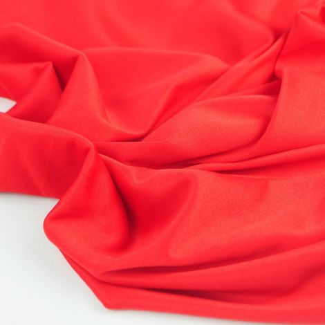 Ткань подклада интерлок  трикотажная красный
