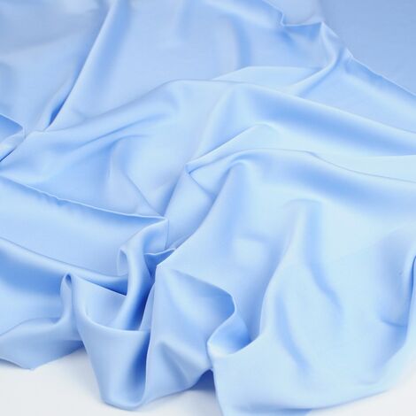 Ткань шелк "Армани" 100 гр светло-голубой