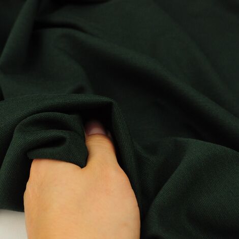 Ткань трикотаж «Антипиллинг» тёмно-зелёный