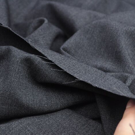 Ткань "Тиар" костюмный серый меланж