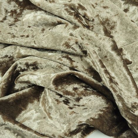 Ткань велюр стретч мрамор ореховый