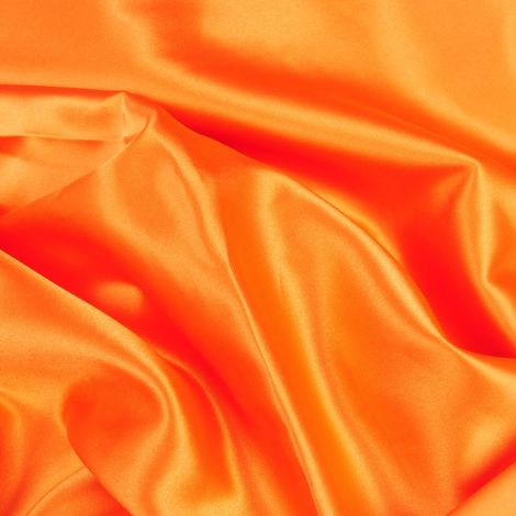 Ткань атлас сатин стретч (2022) оранжевый